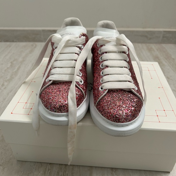 Alexander McQueen Glitter pink sneakers— worn twice! - Picture 8 of 12